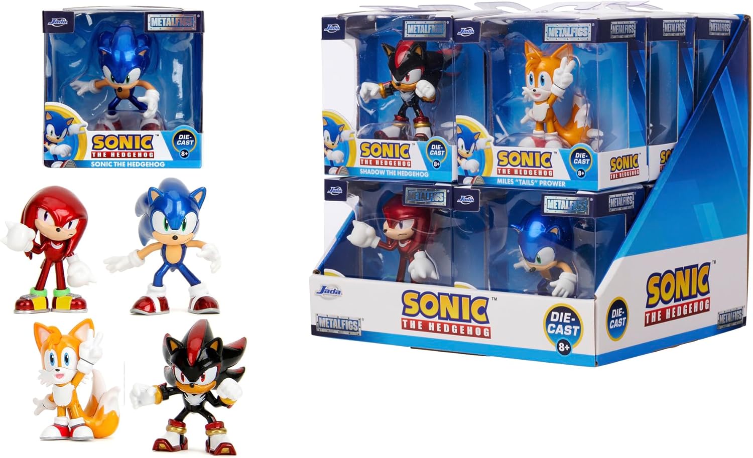 JADA -Sonic The Hedgehog 253251041 2.5" Collectible Video Game Figures