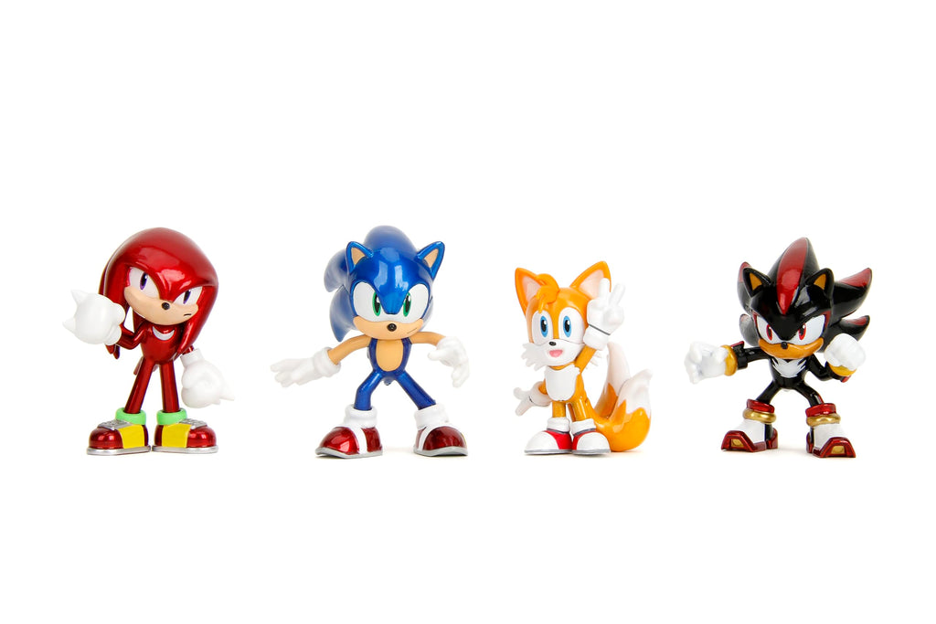 Jada - Metal Figures - Sonic - 4 Figurines - Iconic Characters - Sonic