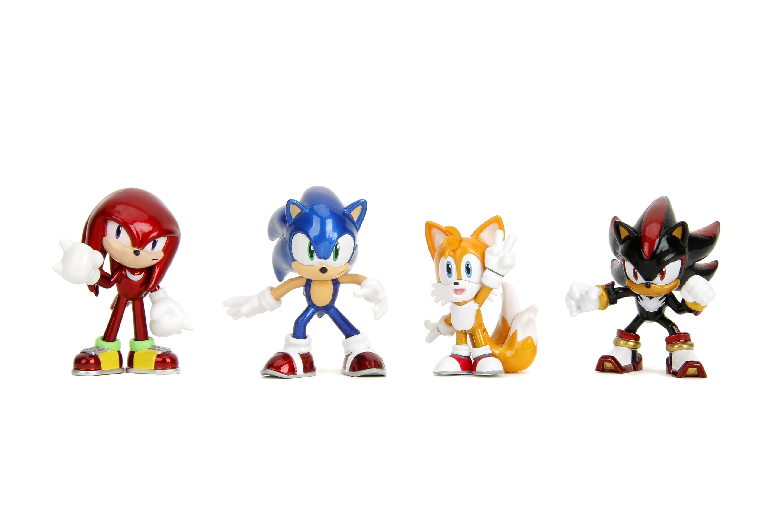 Jada - Metal Figures - Sonic - 4 Figurines - Iconic Characters - Sonic