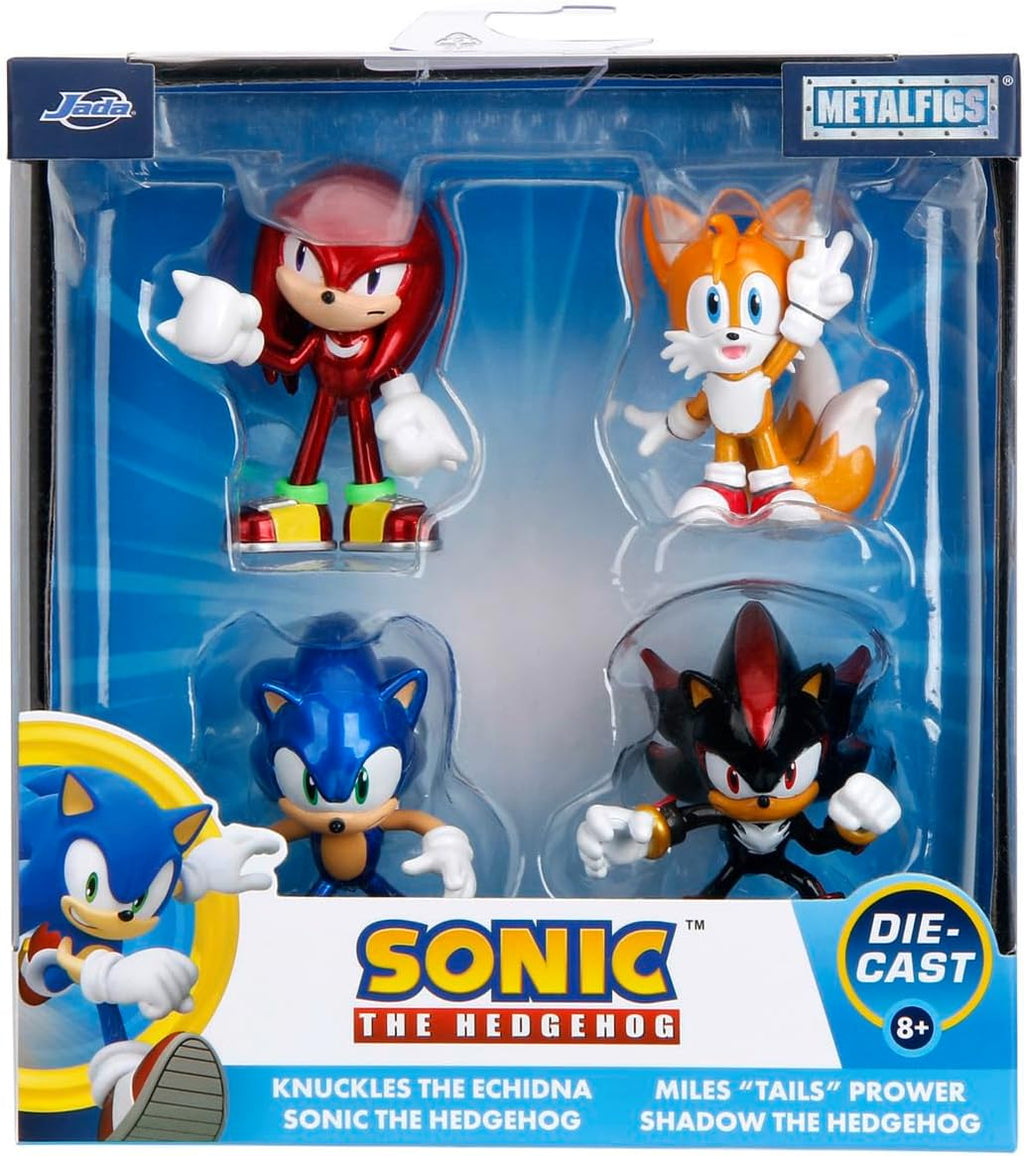 Jada - Metal Figures - Sonic - 4 Figurines - Iconic Characters - Sonic