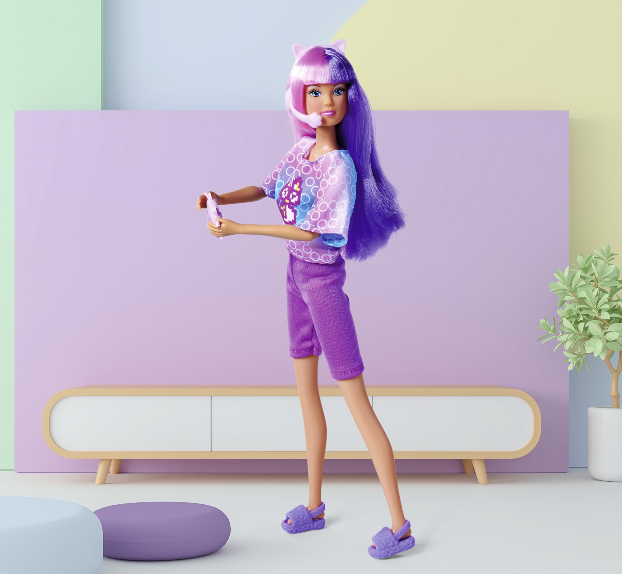 Simba Steffi Love Girl 105733704 Play Doll with Headphones and Game