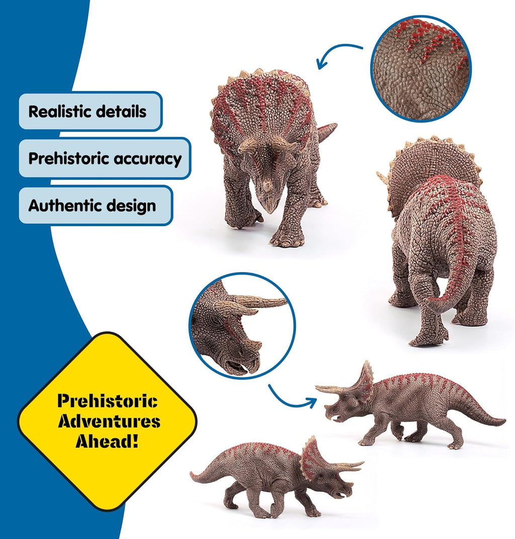 Schleich Dinosaurs 4" Realistic Triceratops Dinosaur Figure
