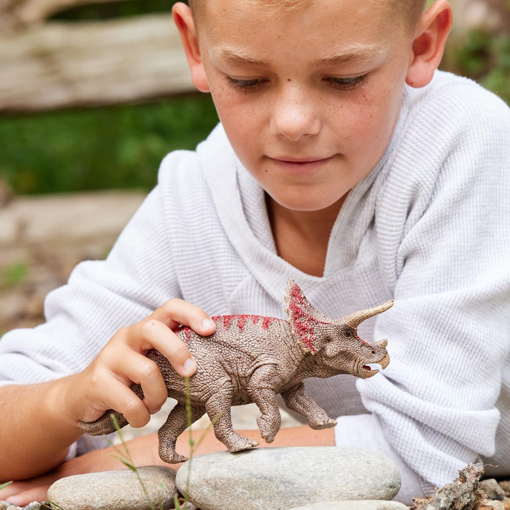 Schleich Dinosaurs 4" Realistic Triceratops Dinosaur Figure