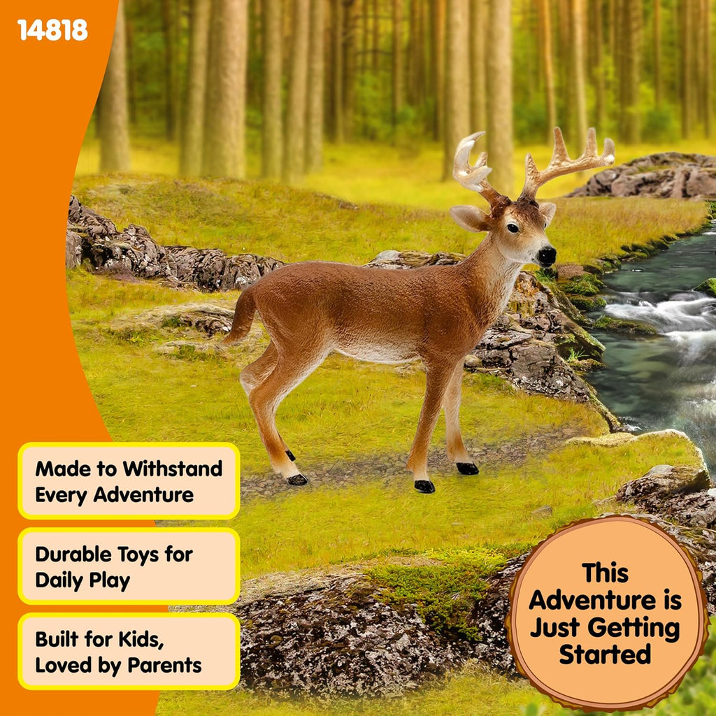 Schleich Wild Life White Tail Buck Deer Figurine