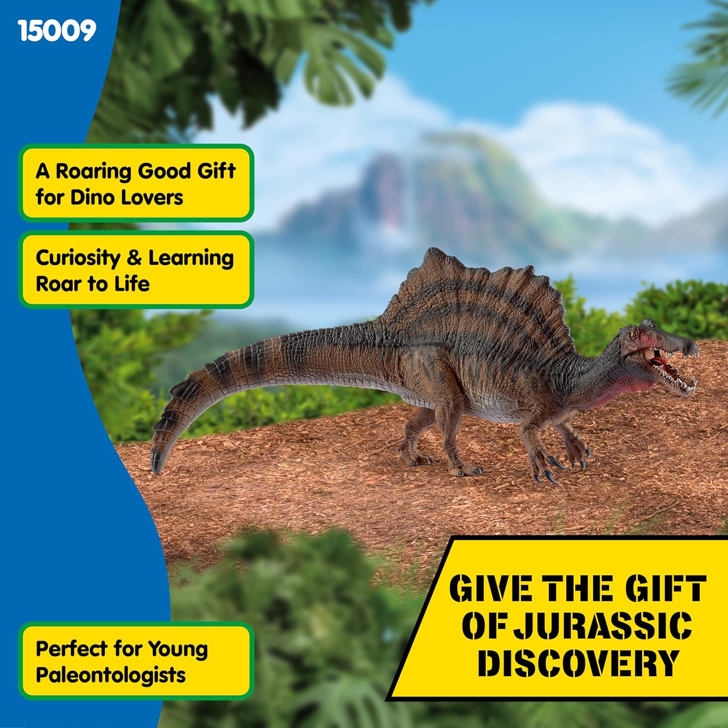 Schleich Dinosaurs 12” Spinosaurus Action Figure with Movable Jaw