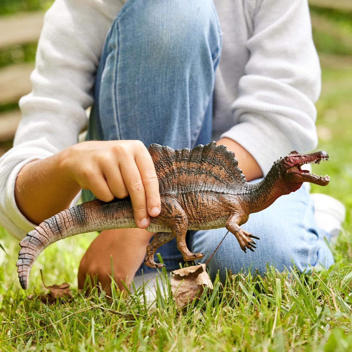 Schleich Dinosaurs 12” Spinosaurus Action Figure with Movable Jaw