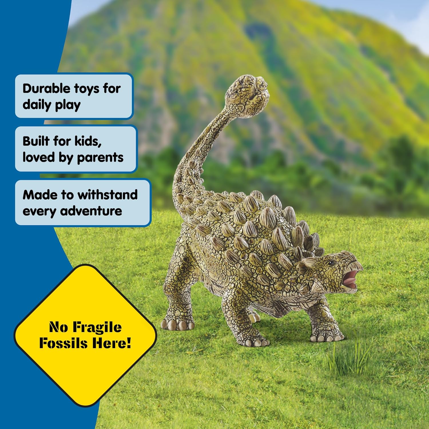 Schleich Dinosaurs Anklyosaurus Dinosaur Figurine with Realistic