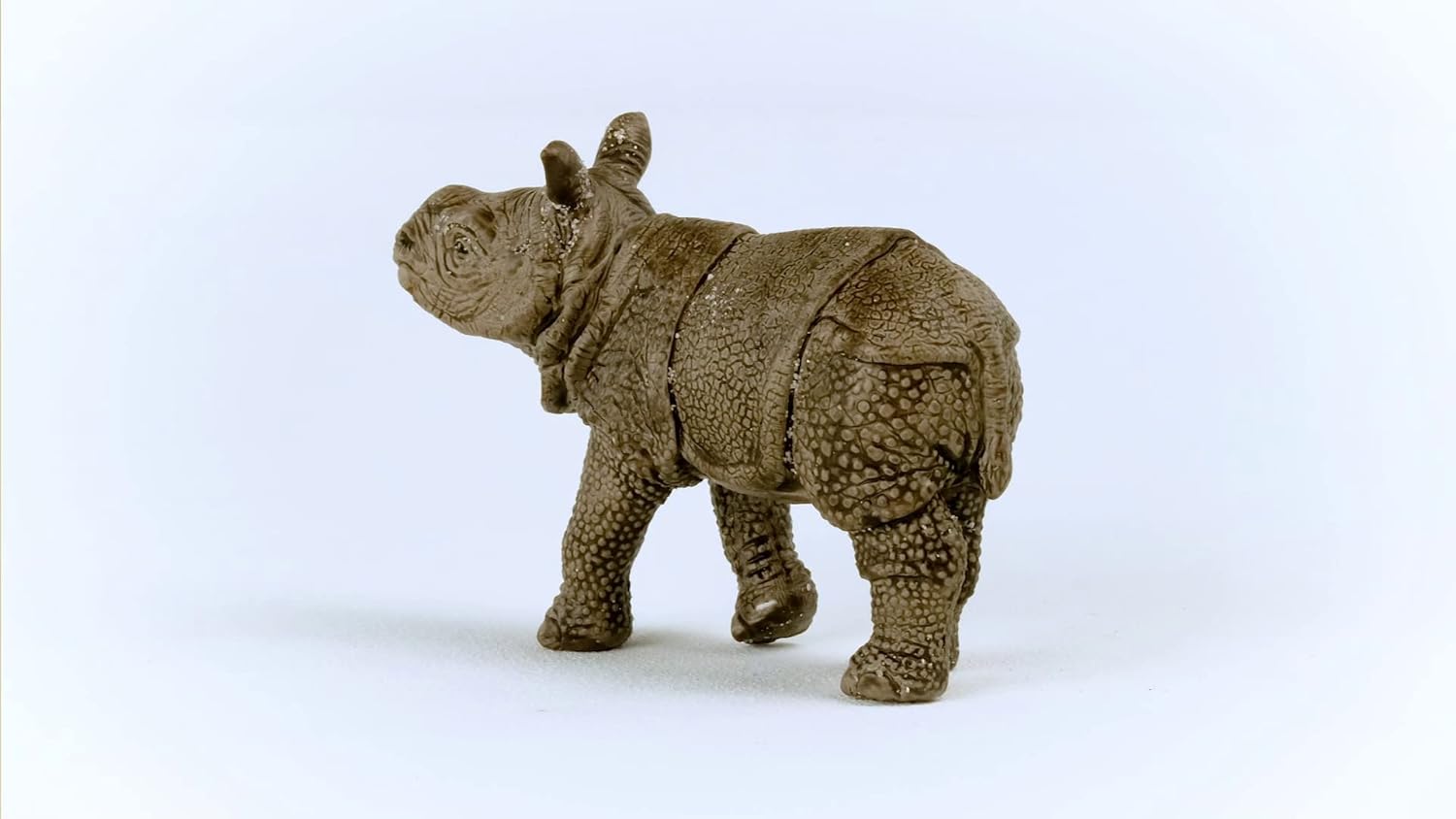 Schleich Wild Life Realistic Baby Indian Rhinoceros Figurine
