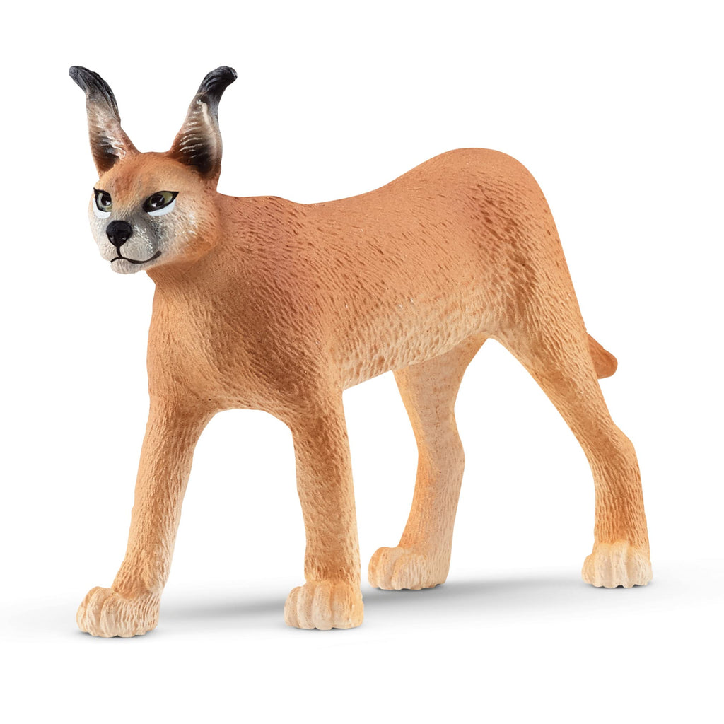Schleich Wild Life Realistic Female Caracal Toy Figurine