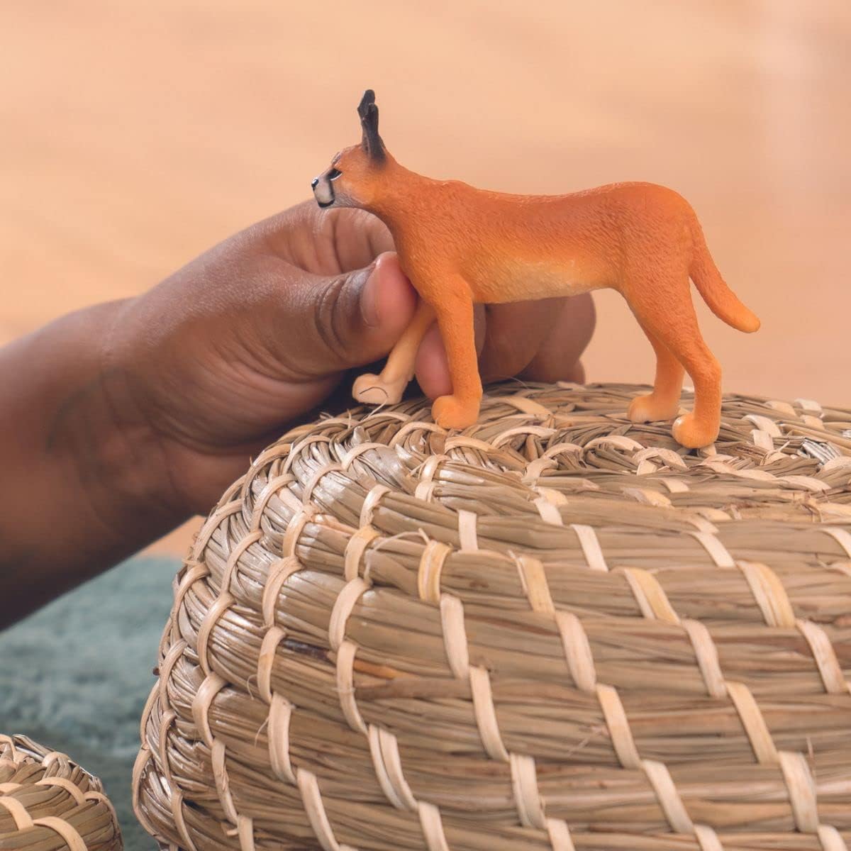 Schleich Wild Life Realistic Female Caracal Toy Figurine