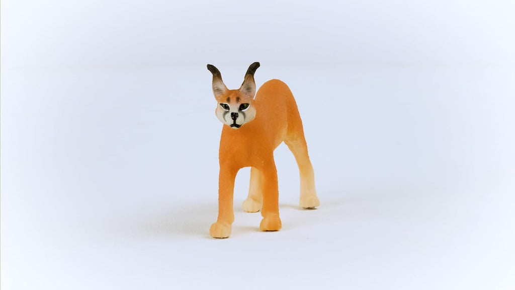 Schleich Wild Life Realistic Female Caracal Toy Figurine