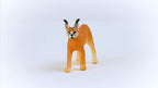 Schleich Wild Life Realistic Female Caracal Toy Figurine