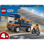 Lego 60491 City Motorcycle Transport Car Toy, Birthday Gift