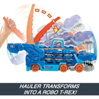 Hot Wheels City Toy Car Track Set, Ultimate T-Rex Transporter