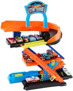 Hot Wheels City Toy Car Track Set, Transforming Stunt Garage Playset & 1