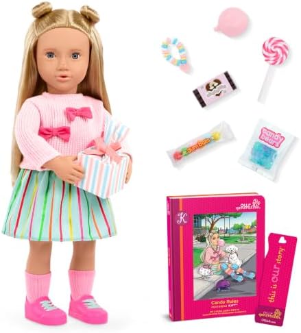 OUR GENERATION DELUXE CANDY DOLL W/BOOK, KAT