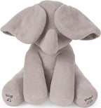GUND Animated Flappy the Elephant Stuffed Animal Plush, Grey, 30.5 cm