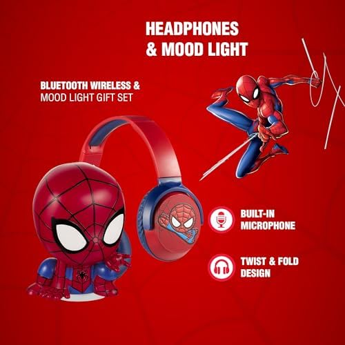 Marvel Spider-Man Soft Touch Light with Bluetooth Headphone