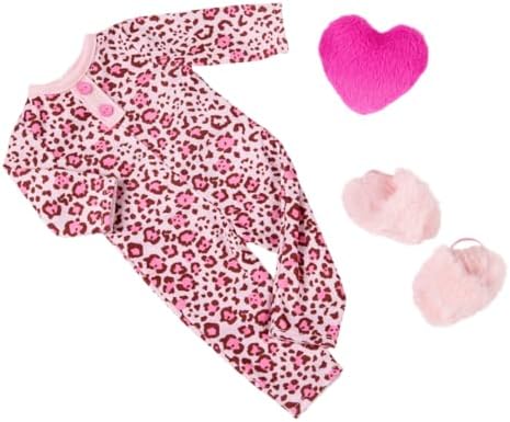 Our Generation Doll w/Leopard Pajama & Heart Pillow, Gracia
