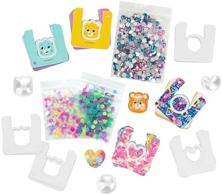 Care Bears 3D Sticker Maker Refill Pack, Make 30+ Shaker Stickers with Gems, Sprinkles &