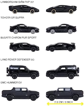Majorette Car Set Black Edition (5 Cars)
