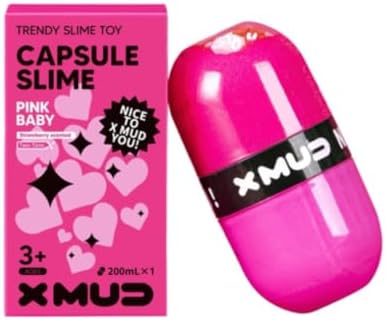 X Mud Capsule Slime, Pink Baby