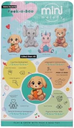 MiniMelody Peekaboo Nibbles the Bunny Interactive Plush Toy with Music & Talking