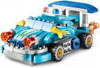 Graffic Giraffe Variety Racing Car Building Blocks Set 182 Pieces for Kids Age 3+, Multi