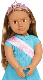 Our Generation BIRTHDAY GIRL DOLL W/ BALLOONS, ANITA
