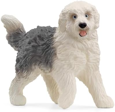 Schleich Old English Sheepdog Realistic Animal Figurine