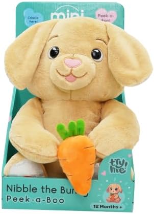 MiniMelody Peekaboo Nibbles the Bunny Interactive Plush Toy with Music & Talking