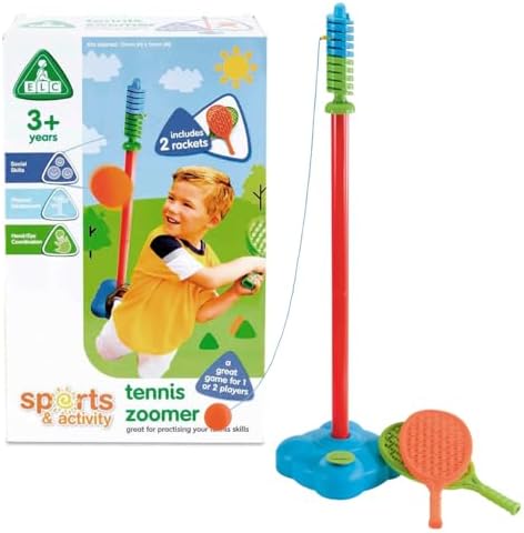 Early Learning Centre Tennis Zoomer, Bat & Ball, Ideal for Young Tennis Players, Indoor