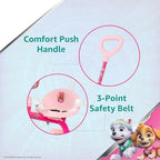 Spartan Trike 3Wheel Kids Tricycle Children Trike With Storage Box With Removable Parents Push Handle Bar Available in Disney, Marvel & Nickelodeon Licensors (Pink)