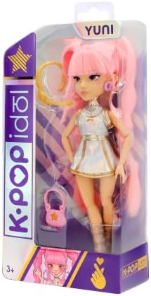 K POP Idol Doll Yuni Fashion Dolls K-Pop Moonlight Style Pink Braided Hair 3 Accessories