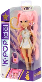 K POP Idol Doll Yuni Fashion Dolls K-Pop Moonlight Style Pink Braided Hair 3 Accessories
