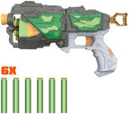 Hip Shot Ray Flame Power Dart Blaster for Kids, Includes 6