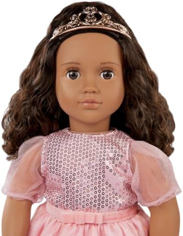 Our Generation Doll w/Princess Dress, Doll with Pink Gown & Tiara Estrella