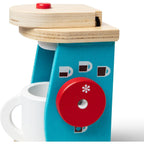 Melissa & Doug 11-Piece Brew and Serve Wooden Coffee Maker Set
