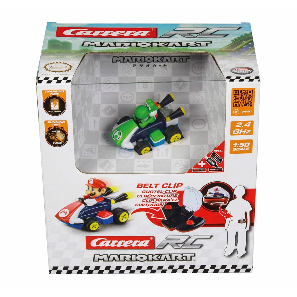 Carrera Mario 370430004P Kart Mini RC, Yoshi, Green
