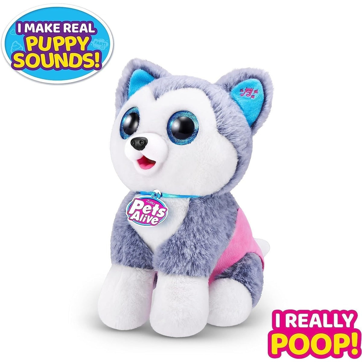 S001-Pets Alive-Pooping Puppies- Series 1 Interactive Plush, Bulk