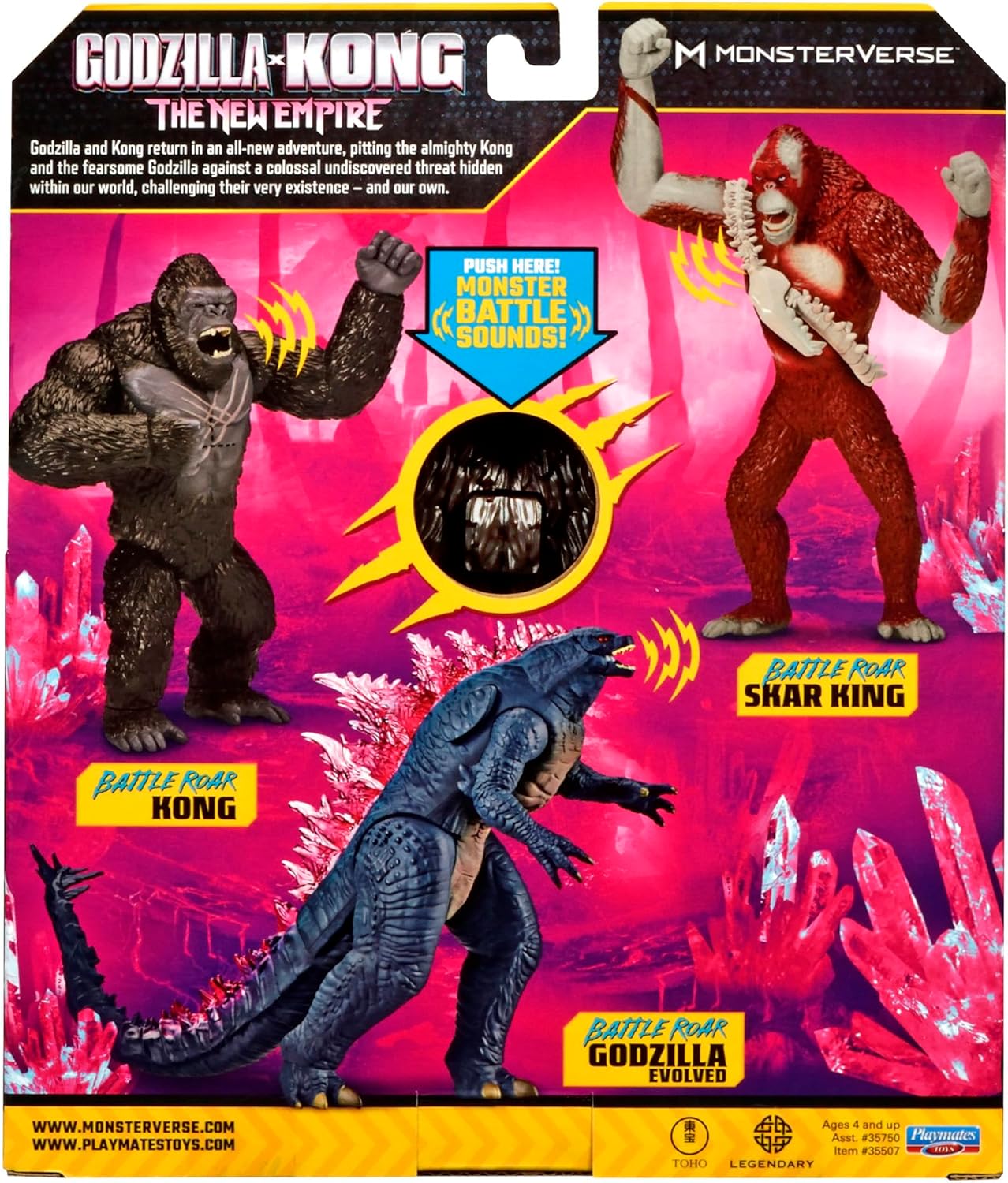 Godzilla x Kong 7" Battle Roar Kong Figure by Playmates Toys