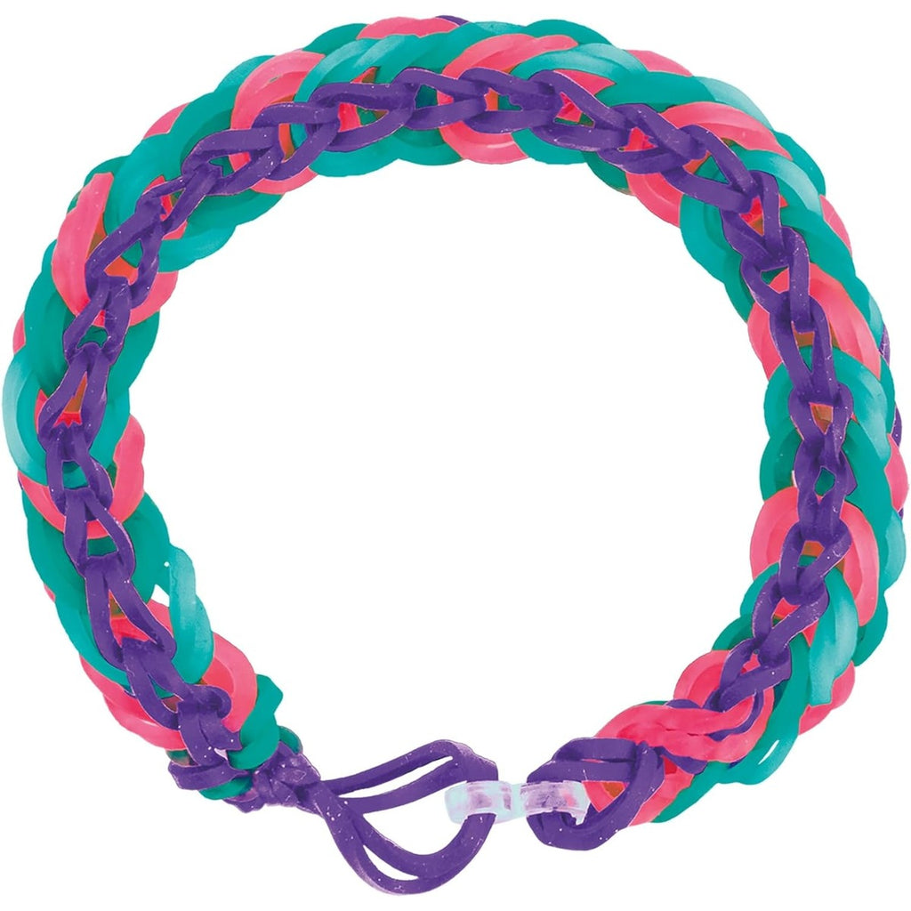 Cra Z Art Cra-Z-Loom Ultimate Tub 8000 Latex Free Rubber Bands and 100 “S” Clips for Making Crafts in Bold and Bright Colors,