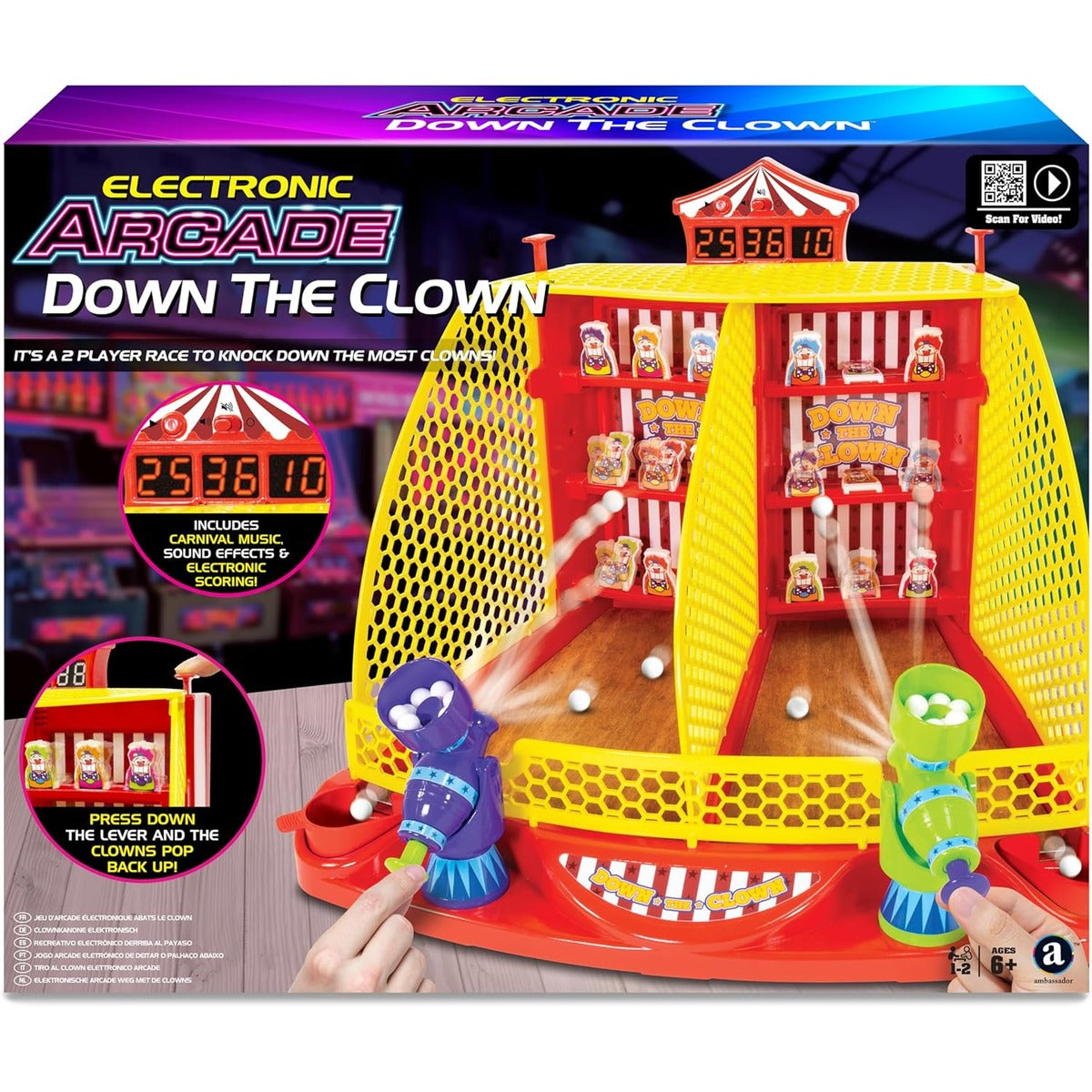 Ambassador Electronic Arcade Down The Clown