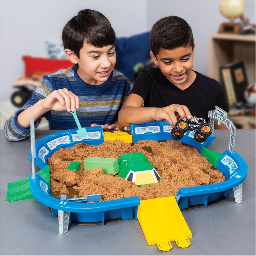 Monster Jam, Monster Dirt Arena 24-inch Playset with 2lbs of