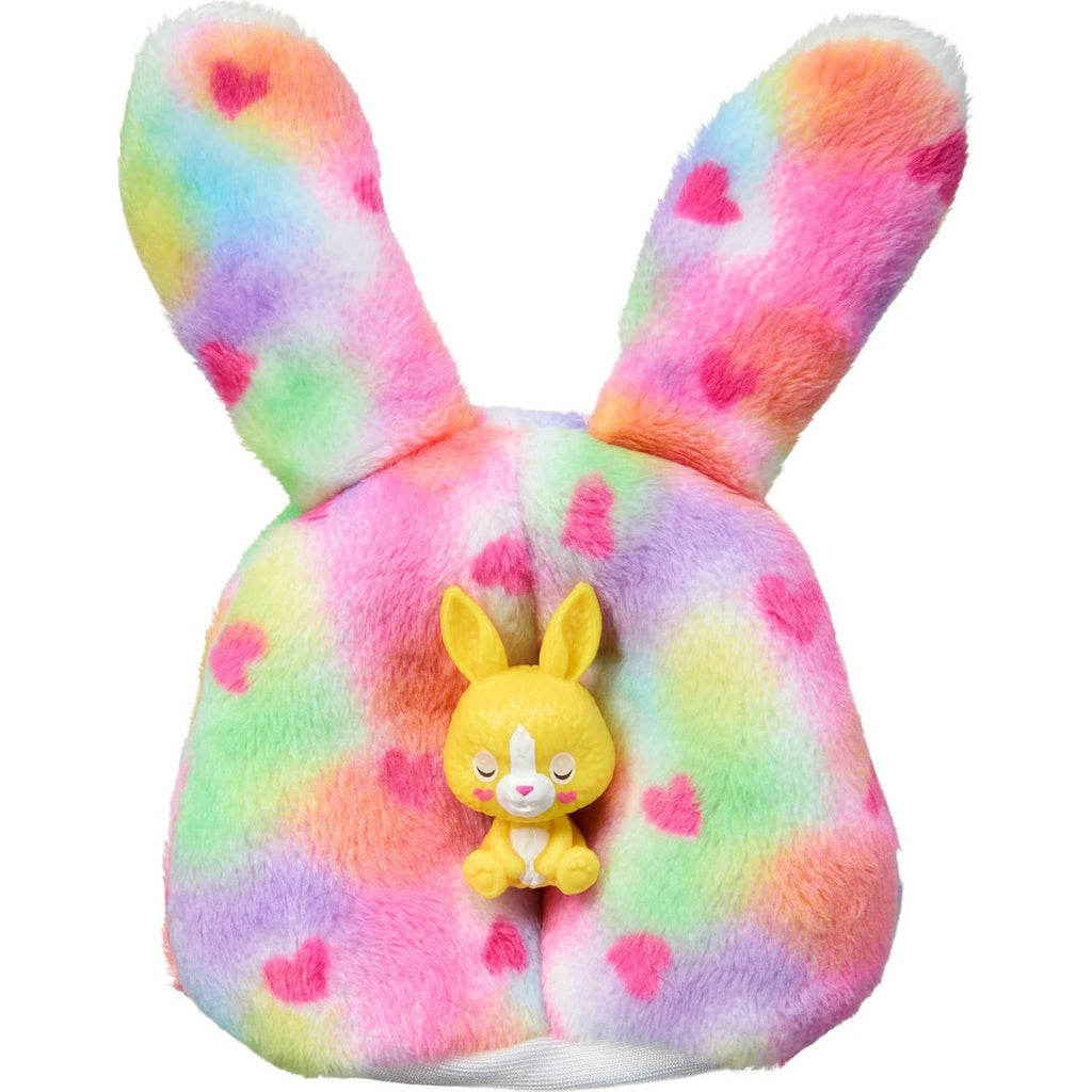 Barbie Cutie Reveal Doll & Accessories, Color Dream Series, Tie-Dyed Bunny Costume & 10 Surprises Including Color Change Tie 