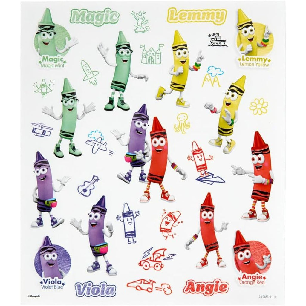 Crayola Retired Colors Coloring & Activity Set, Retired Crayons & Stickers