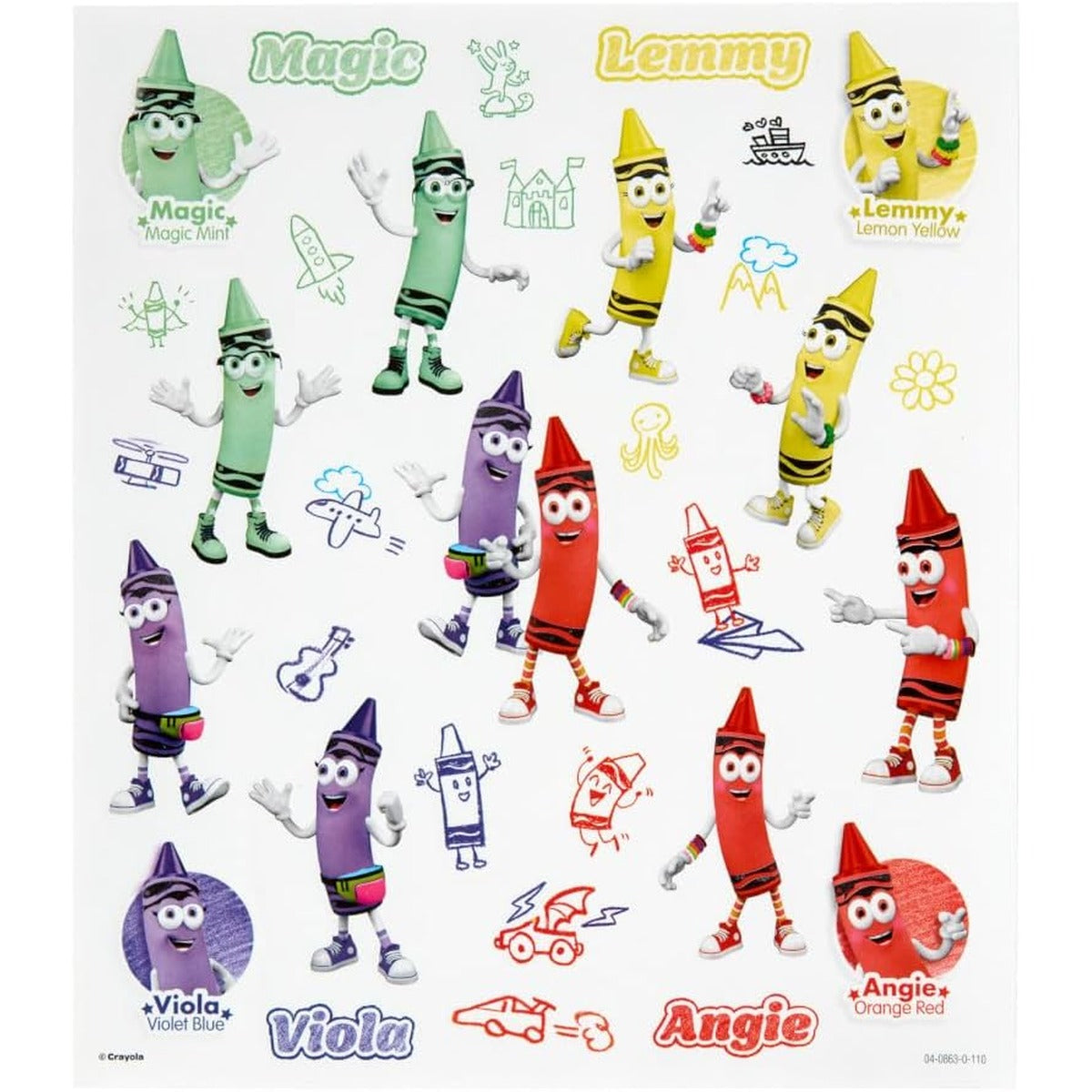 Crayola Retired Colors Coloring & Activity Set, Retired Crayons & Stickers
