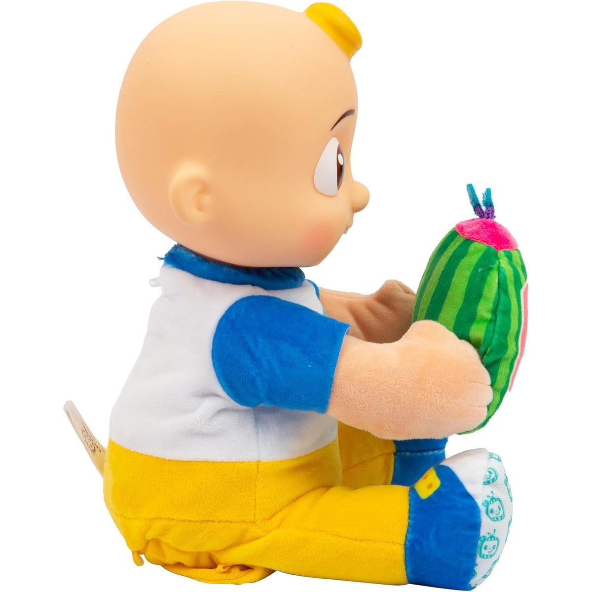 Giochi Preziosi Cocomelon Peek A Boo JJ - JJ in Plush Version 30 cm with Motorised Sounds and Movements for Playing Bubu Seven Years, for Children from 2 Years, Ccm41000