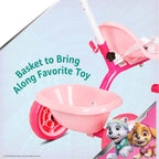 Spartan Trike 3Wheel Kids Tricycle Children Trike With Storage Box With Removable Parents Push Handle Bar Available in Disney, Marvel & Nickelodeon Licensors (Pink)