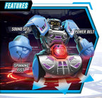SilverLit YCOO Robo Kombat Tornado, Interactive Robot Fighting Toy with 360° Spin & Super Tornado Punch, 2 Battle Modes AI & Multiplayer, Sound Effects, LED Power Belt, optimal for Kids 5+